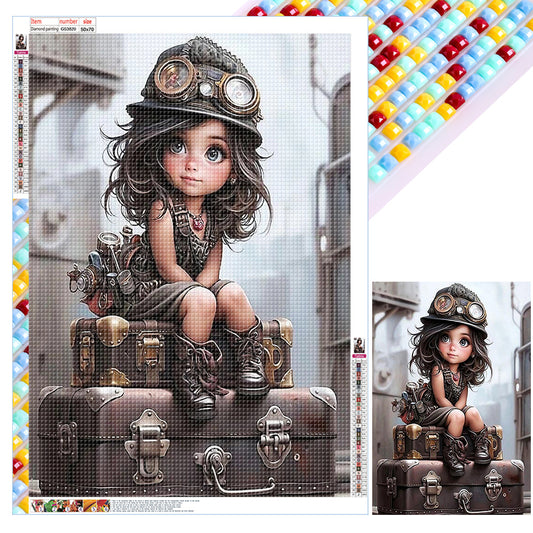 Diamond Painting - Full Square - Mechanic Girl (50*70CM)