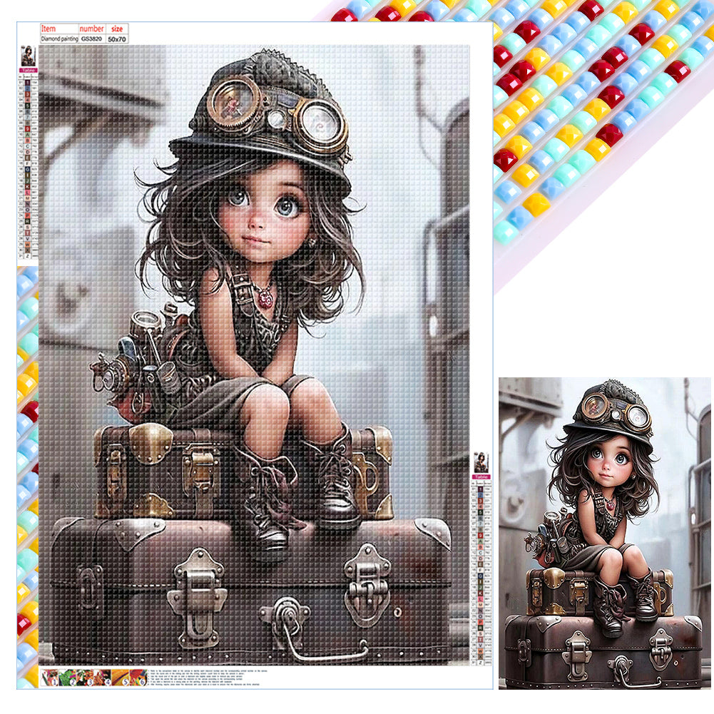 Diamond Painting - Full Square - Mechanic Girl (50*70CM)