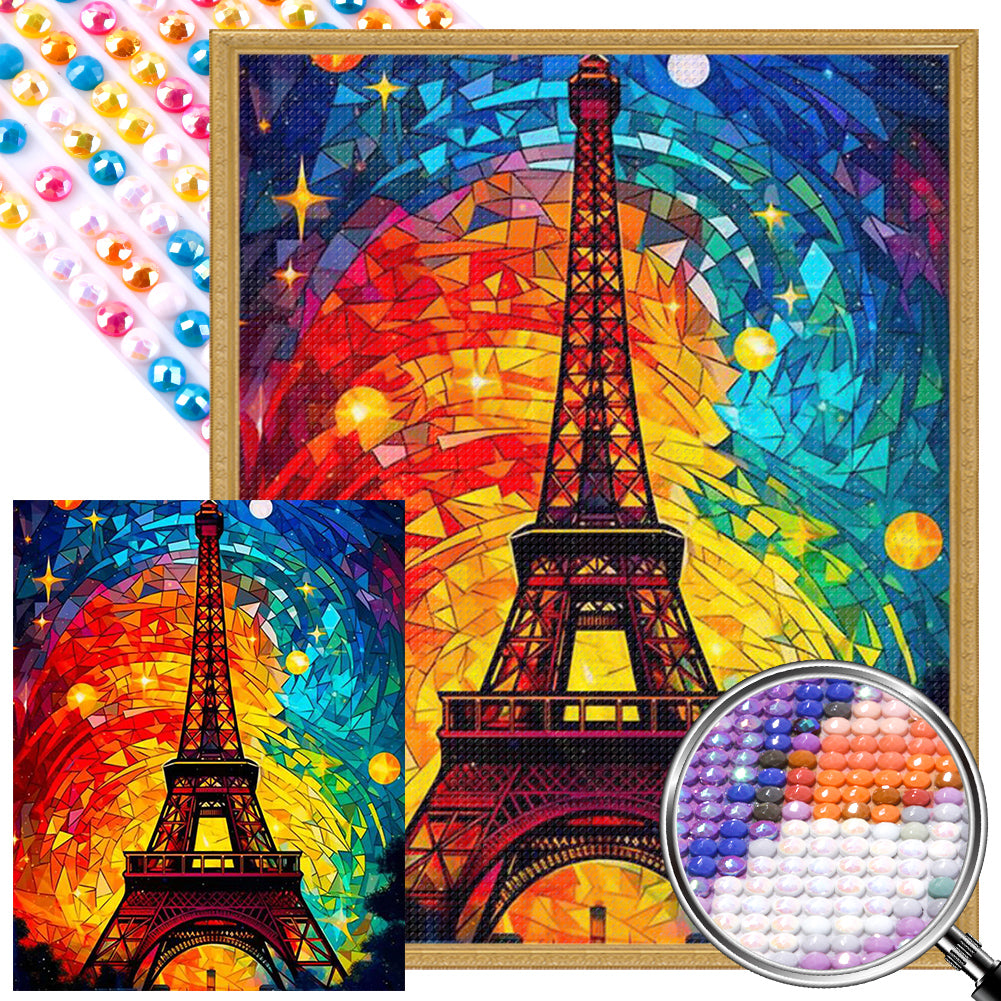 AB Diamond Painting - Full Round - eiffel tower (40*50CM)