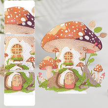Load image into Gallery viewer, Round Crystal Painting Desktop Diamond Painting Table Decor (Mushroom House #2)
