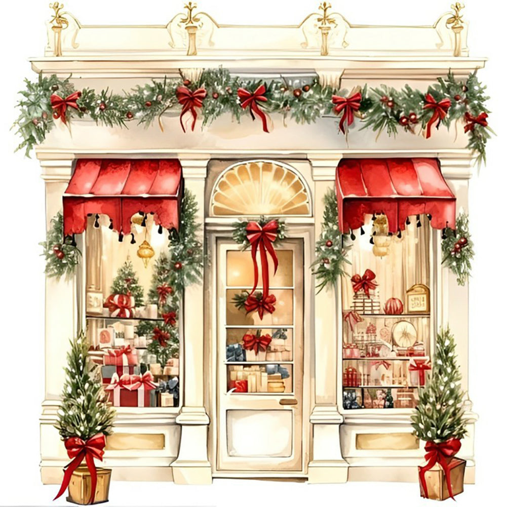 Diamond Painting - Full Round - Christmas candy house (30*30CM)