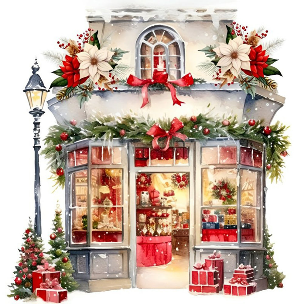 Diamond Painting - Full Round - Christmas candy house (30*30CM)