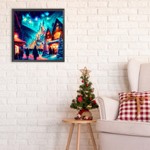 Load image into Gallery viewer, Diamond Painting - Full Round - Christmas street (30*30CM)
