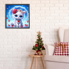Load image into Gallery viewer, Diamond Painting - Full Round - elegant cat (30*30CM)
