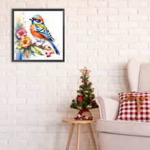 Load image into Gallery viewer, Diamond Painting - Full Round - Kingfisher on a branch (30*30CM)
