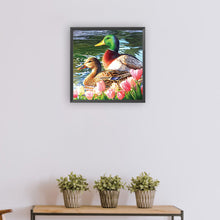 Load image into Gallery viewer, Diamond Painting - Full Round - Ducks in the pond (30*30CM)
