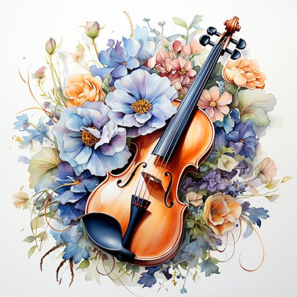 Diamond Painting - Full Round - violin (30*30CM)