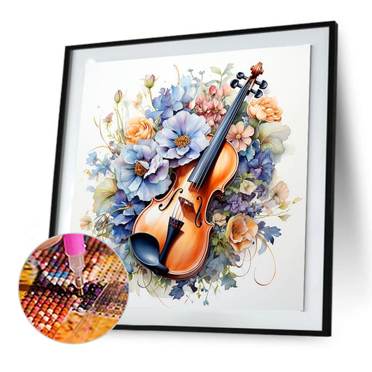 Diamond Painting - Full Round - violin (30*30CM)