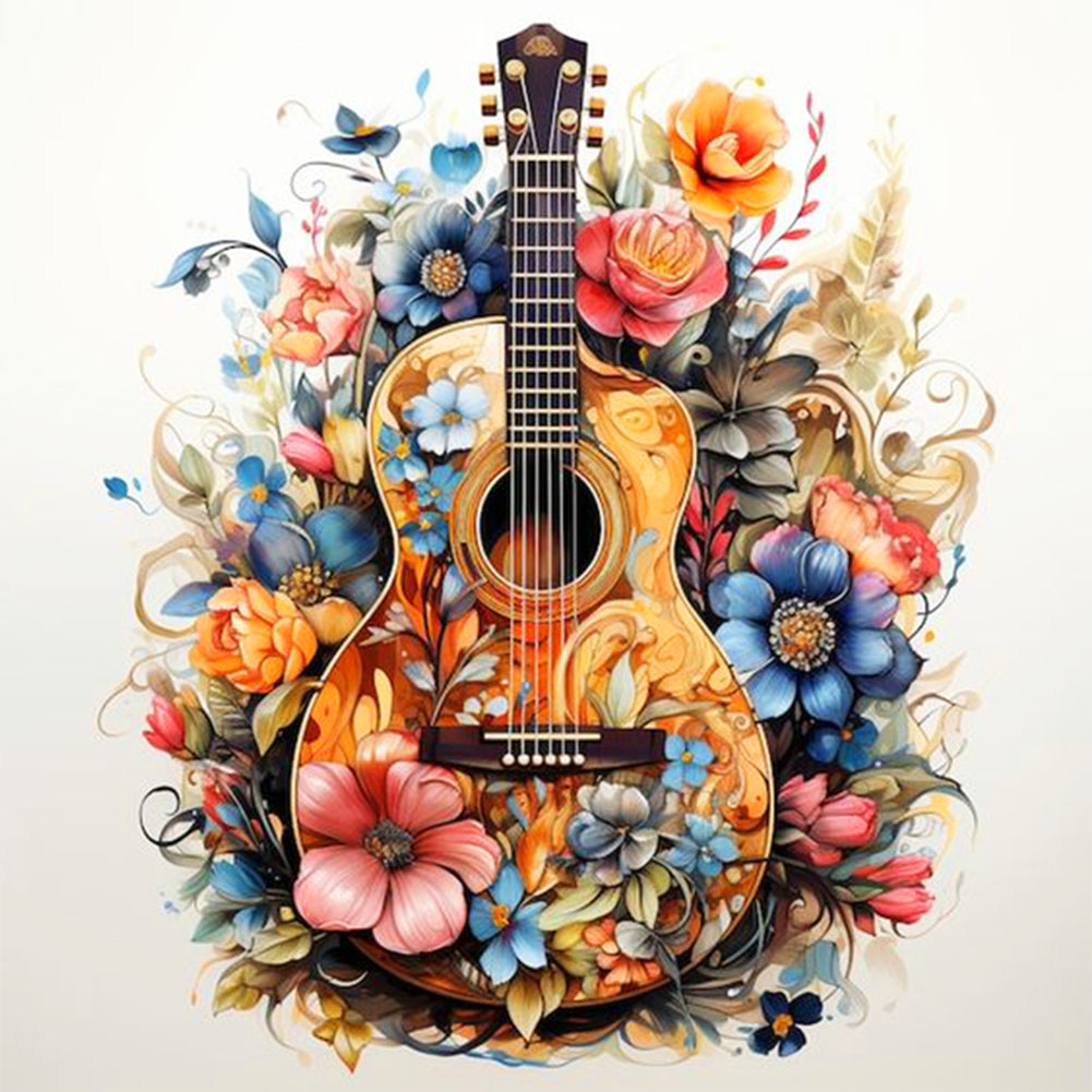 Diamond Painting - Full Round - Guitar (30*30CM)