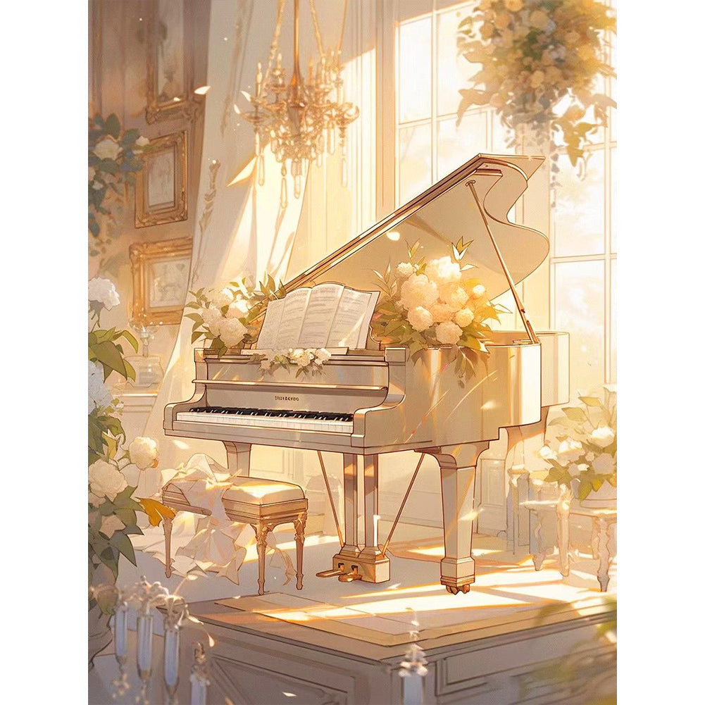 Diamond Painting - Full Round - piano¡¤yellow (30*40CM)