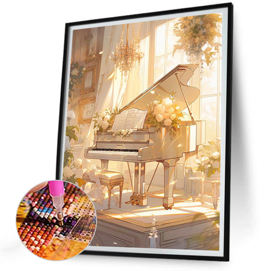 Diamond Painting - Full Round - piano¡¤yellow (30*40CM)