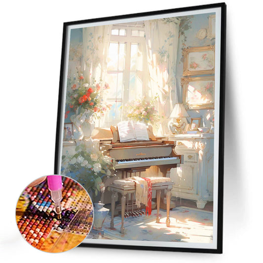 Diamond Painting - Full Round - Piano¡¤Quiet (30*40CM)