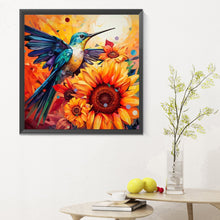 Load image into Gallery viewer, Diamond Painting - Full Round - hummingbird (30*30CM)
