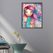 Load image into Gallery viewer, Diamond Painting - Full Round - abstract girl (40*50CM)
