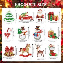 Load image into Gallery viewer, 12PCS Christmas Santa Full Drill Keyring for Christmas Home Party Decor (#159)
