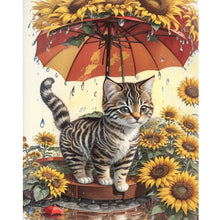 Load image into Gallery viewer, Diamond Painting - Full Round - Sunflower and cat (40*50CM)
