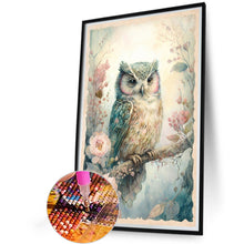 Load image into Gallery viewer, Diamond Painting - Full Round - owl on tree (40*60CM)
