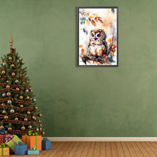 Load image into Gallery viewer, Diamond Painting - Full Round - Watercolor owl¡¤right (40*60CM)
