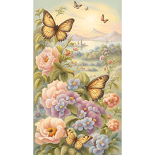 Load image into Gallery viewer, Diamond Painting - Full Round - place of pansies (40*70CM)
