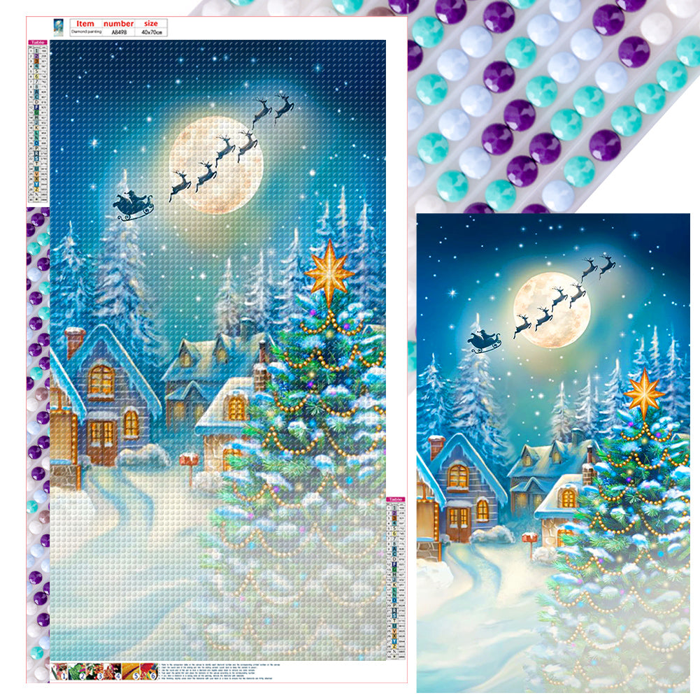 Diamond Painting - Full Round - christmas night (40*70CM)