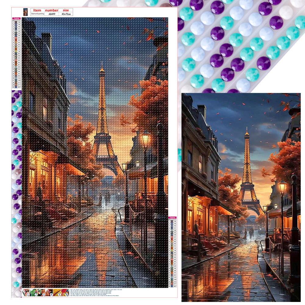 Diamond Painting - Full Round - Tower dusk (40*70CM)