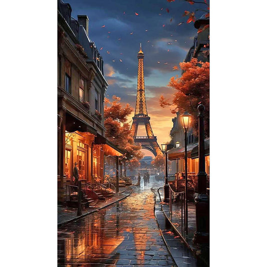 Diamond Painting - Full Round - Tower dusk (40*70CM)