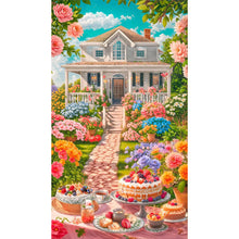 Load image into Gallery viewer, Diamond Painting - Full Round - Courtyard afternoon tea (40*70CM)
