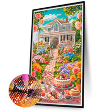Load image into Gallery viewer, Diamond Painting - Full Round - Courtyard afternoon tea (40*70CM)

