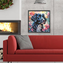 Load image into Gallery viewer, Diamond Painting - Full Round - Flower Dog (30*30CM)
