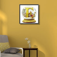Load image into Gallery viewer, Diamond Painting - Full Round - Christmas crystal ball with letter A (50*50CM)
