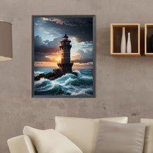 Load image into Gallery viewer, Diamond Painting - Full Round - seaside lighthouse (30*40CM)
