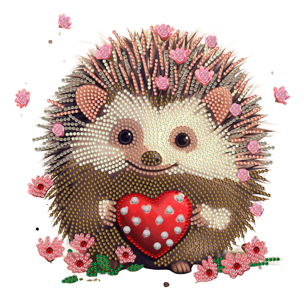 Diamond Painting - Partial Special Shaped - baby hedgehog (30*30CM)