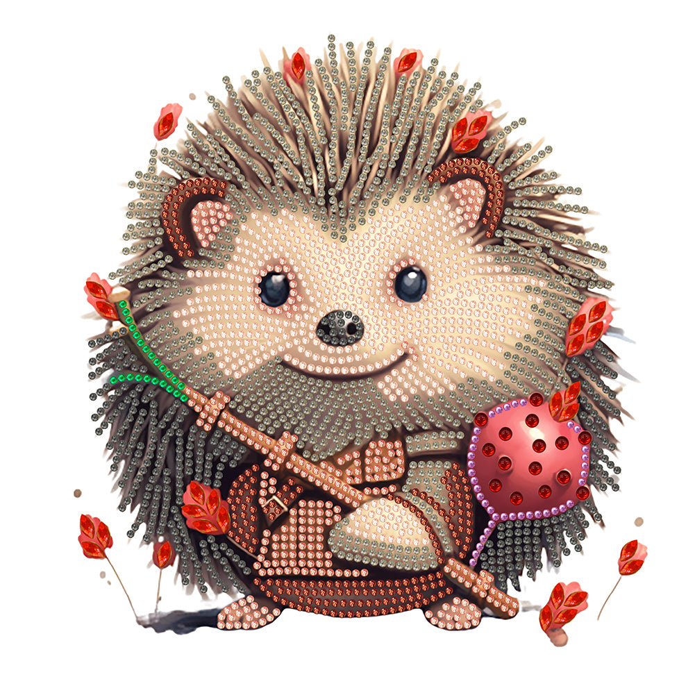 Diamond Painting - Partial Special Shaped - baby hedgehog (30*30CM)