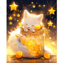 Load image into Gallery viewer, Diamond Painting - Full Round - white fox (40*50CM)
