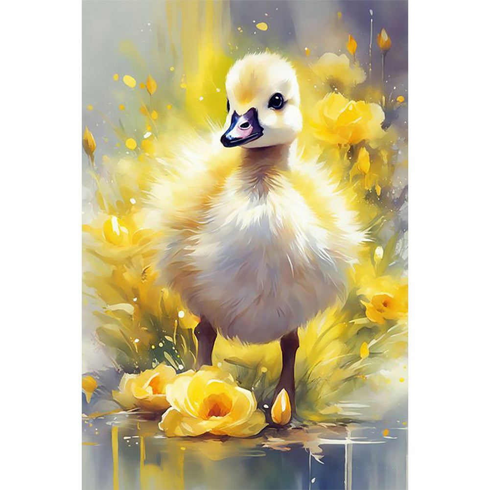Diamond Painting - Full Round - Domineering little yellow duck (40*60CM)