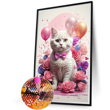 Load image into Gallery viewer, Diamond Painting - Full Round - birthday cat (40*60CM)
