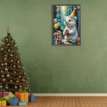 Load image into Gallery viewer, Diamond Painting - Full Round - White bear having a party (40*60CM)
