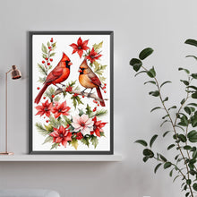 Load image into Gallery viewer, Diamond Painting - Full Round - two cardinals (40*60CM)
