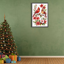 Load image into Gallery viewer, Diamond Painting - Full Round - two cardinals (40*60CM)
