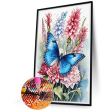 Load image into Gallery viewer, Diamond Painting - Full Round - butterfly and flower (40*60CM)
