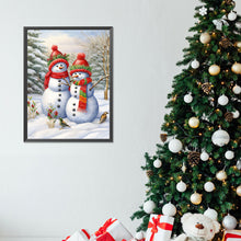 Load image into Gallery viewer, Diamond Painting - Full Round - Two snowmen (30*40CM)
