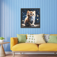 Load image into Gallery viewer, Diamond Painting - Full Square - starlight cat (30*30CM)
