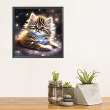 Load image into Gallery viewer, Diamond Painting - Full Square - starlight cat (30*30CM)
