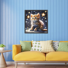 Load image into Gallery viewer, Diamond Painting - Full Square - starlight cat (30*30CM)
