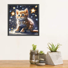 Load image into Gallery viewer, Diamond Painting - Full Square - starlight cat (30*30CM)
