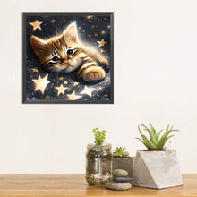 Load image into Gallery viewer, Diamond Painting - Full Square - starlight cat (30*30CM)
