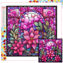 Load image into Gallery viewer, Diamond Painting - Full Square - Pink winter glass art (40*40CM)
