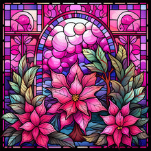 Load image into Gallery viewer, Diamond Painting - Full Square - Pink winter glass art (40*40CM)
