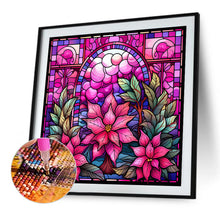 Load image into Gallery viewer, Diamond Painting - Full Square - Pink winter glass art (40*40CM)
