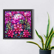 Load image into Gallery viewer, Diamond Painting - Full Square - Pink winter glass art (40*40CM)
